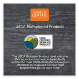 World Centric® Fiber Hinged Containers, Burger Box, 6.5 x 6 x 3.2, Natural, Paper, 500/Carton (WORTOSCU15BLFP) Case of 500