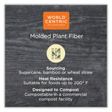 World Centric® Fiber Trays, 7.1 x 9.1 x 0.7, Natural, Paper, 500/Carton (WORTRSC4SLFS) Case of 500