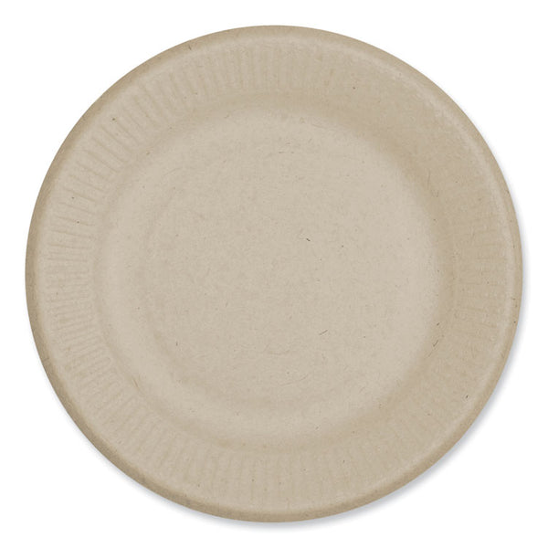 World Centric® Fiber Plates, Ripple Edge Plate, 6.1" Diameter, Natural, 1,000/Carton (WORPLSCU6LFS)