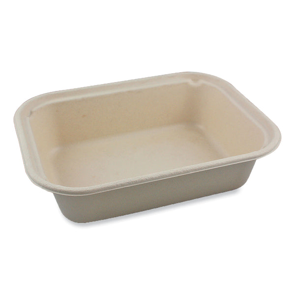 World Centric Fiber Containers, 60 oz, 7.5 x 9.8 x 2.7, Natural, Paper, 400/Carton (WORTRSC60LFP) Case of 400