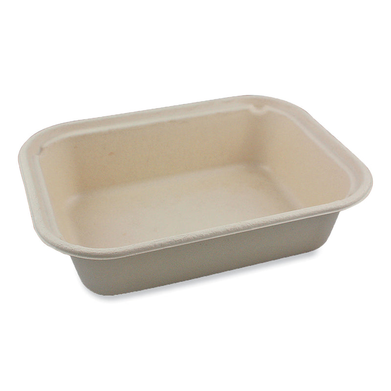 World Centric Fiber Containers, 60 oz, 7.5 x 9.8 x 2.7, Natural, Paper, 400/Carton (WORTRSC60LFP) Case of 400