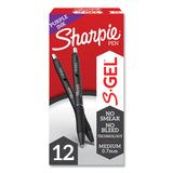 Sharpie® S-Gel™ S-Gel High-Performance Gel Pen, Retractable, Medium 0.7 mm, Purple Ink, Black Barrel, Dozen (SAN2126235) 1 Dozen