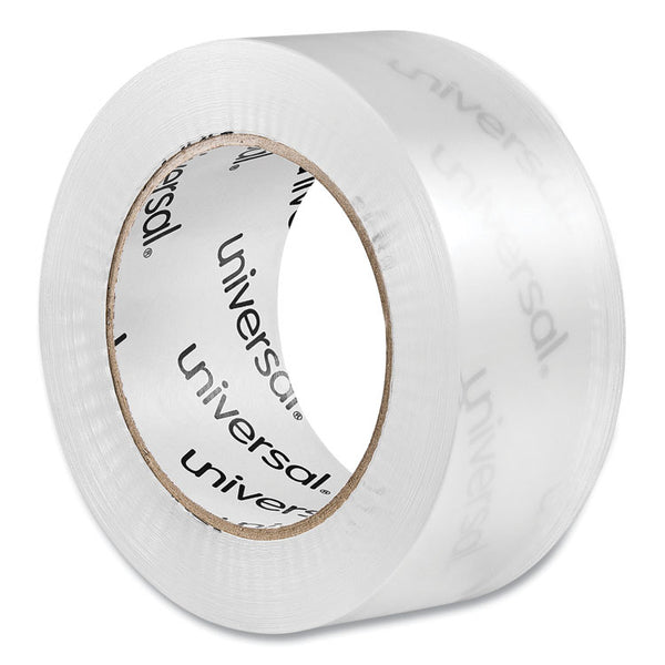 Universal® Quiet Tape Box Sealing Tape, 3" Core, 1.88" x 109 yds, Clear, 6/Pack (UNV73000)