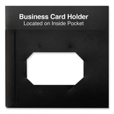 Universal® Two-Pocket Plastic Folders, 100-Sheet Capacity, 11 x 8.5, Black, 10/Pack (UNV20540)