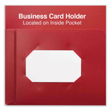 Universal® Two-Pocket Plastic Folders, 100-Sheet Capacity, 11 x 8.5, Red, 10/Pack (UNV20543)