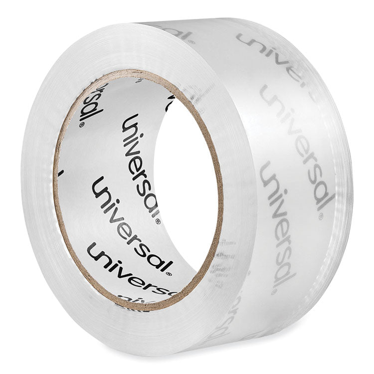 Universal® Deluxe General-Purpose Acrylic Box Sealing Tape, 1.7 mil, 3" Core, 1.88" x 109 yds, Clear, 6/Pack (UNV63120)