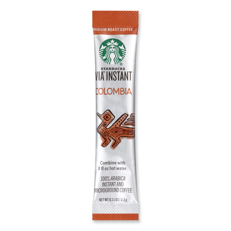 Starbucks® VIA Ready Brew Coffee, Colombia, 1.4 oz Packet, 8/Pack, 12 Packs/Carton (SBK12407839CT) Case of 12