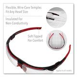 Honeywell Uvex™ Avatar Safety Glasses, Red/Black Polycarbonate Frame, Clear Polycarbonate Lens (UVXS2860HS) Each