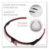 Honeywell Uvex™ Avatar Safety Glasses, Black/Red Polycarbonate Frame, Gray Polycarbonate Lens (UVXS2861HS) Each