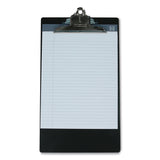 Saunders Aluminum Clipboard, 1" Clip Capacity, Holds 8.5 x 14 Sheets, Black (SAU23519) Each