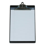 Saunders Aluminum Clipboard, 1" Clip Capacity, Holds 8.5 x 11 Sheets, Black (SAU23517) Each