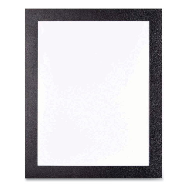 deflecto® Self Adhesive Sign Holders, 11 x 17 Insert, Clear with Black Border, 2/Pack (DEF68886B) Pack of 2
