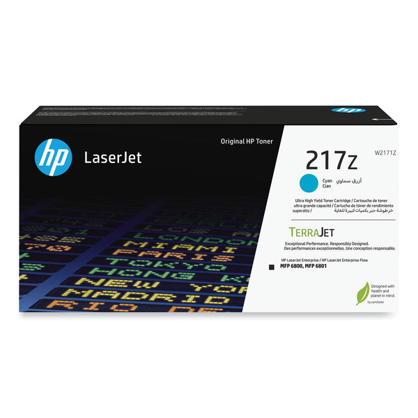 HP HP 217Z (W2171Z) Ultra High-Yield Cyan Original LaserJet Toner Cartridge (HEWW2171Z)