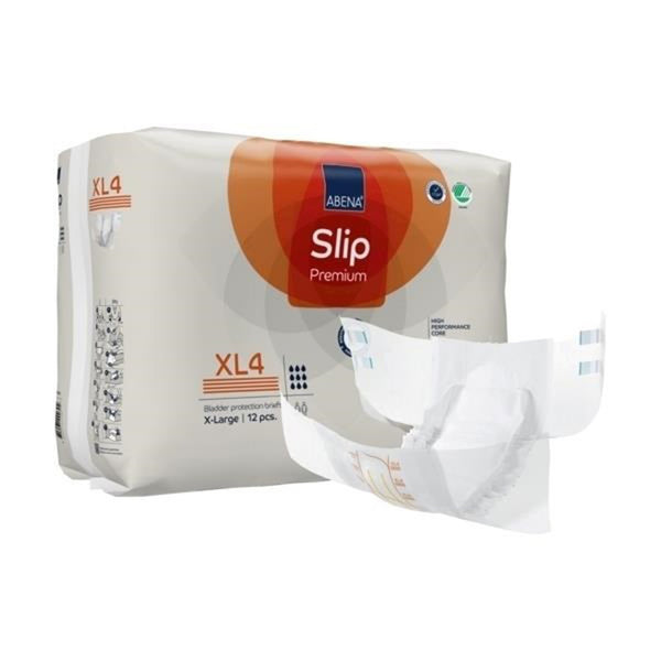 Abena® Slip Premium XL4 Unisex Adult Incontinence Brief X-Large Disposable Heavy Absorbency (1218210_PK) 12/PK
