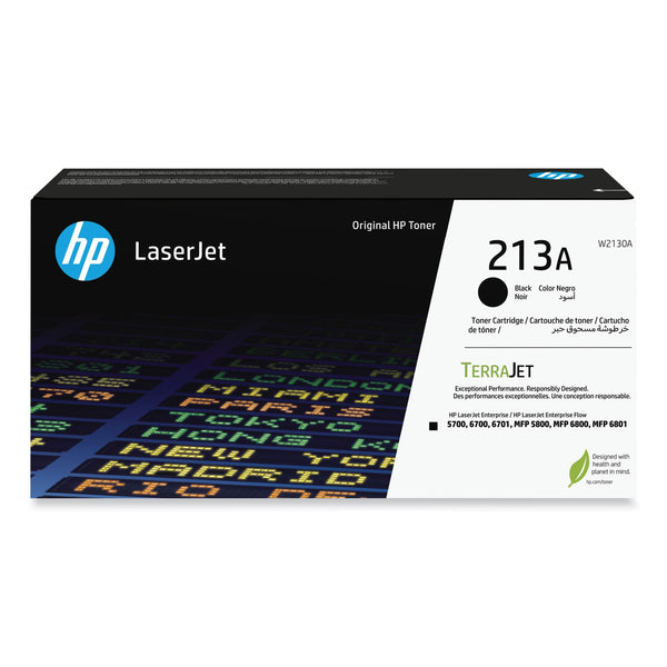 HP HP 213A, (W2130A) Black Original LaserJet Toner Cartridge (HEWW2130A)