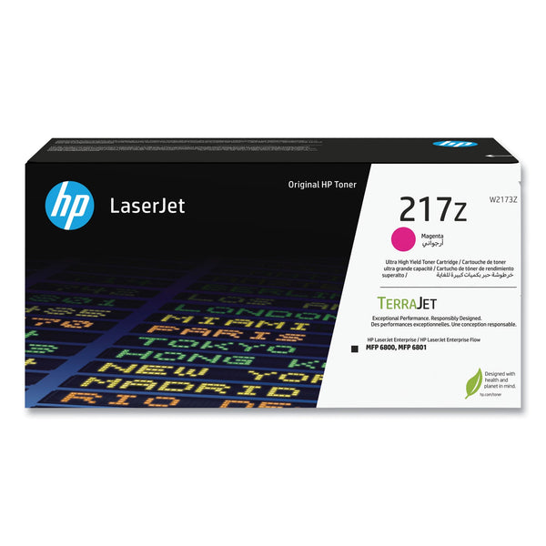 HP HP 217Z (W2172Z) Ultra High-Yield Magenta Original LaserJet Toner Cartridge (HEWW2173Z)