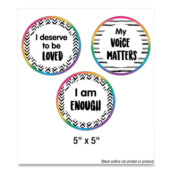 Carson-Dellosa Education Motivational Bulletin Board Sets, Affirmation Station, Multicolor, 13.8 x 16, 32 Pieces (CDP110569) Set of 32