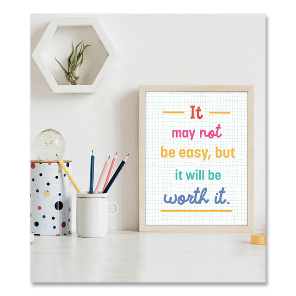 Carson-Dellosa Education Mini Posters, Growth Mindset Quotes, 8.5 x 11, 12/Set (CDP106009) Set of 12