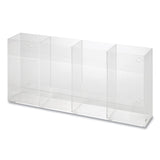 Kantek Quad Glove Dispenser, 10.5 x 4 x 21.25, Clear (KTKAH145) Each