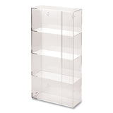Kantek Quad Glove Dispenser, 10.5 x 4 x 21.25, Clear (KTKAH145) Each