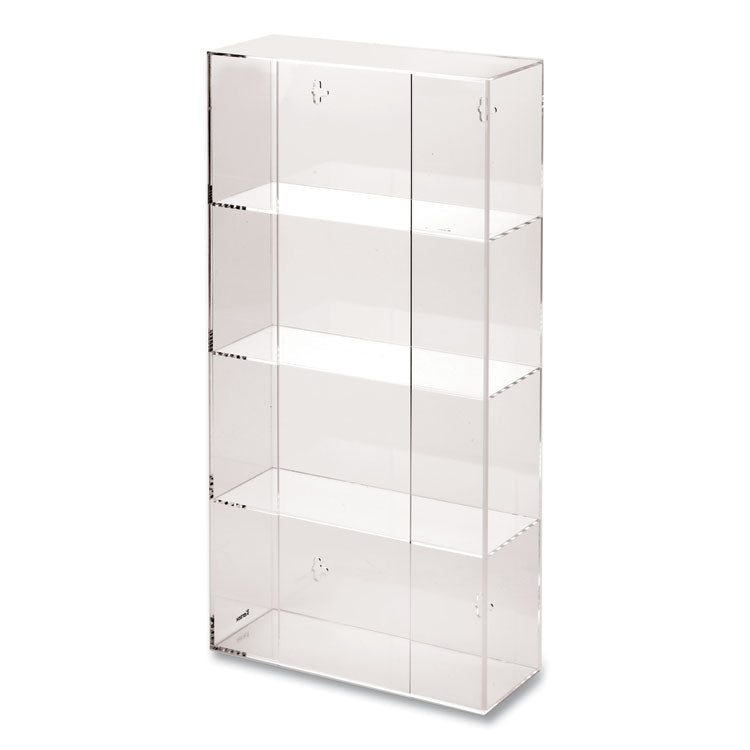 Kantek Quad Glove Dispenser, 10.5 x 4 x 21.25, Clear (KTKAH145) Each