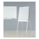 Iceberg Polarity Height Adjustable Dry Erase Flipchart Easel, 30 x 20-31 x 50-74 Easel, 30 x 38 Board, White Surface, Silver Frame (ICE30333) Each