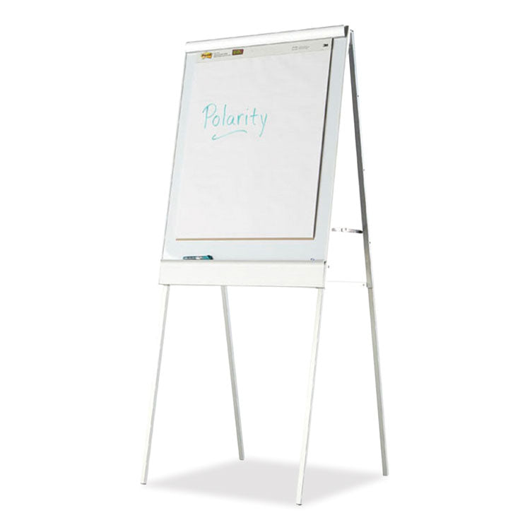 Iceberg Polarity Height Adjustable Dry Erase Flipchart Easel, 30 x 20-31 x 50-74 Easel, 30 x 38 Board, White Surface, Silver Frame (ICE30333) Each