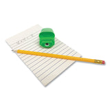 Charles Leonard® One-Hole Pencil Sharpener/Eraser Combo, 1" x 0.75", Randomly Assorted Colors (LEO80735) Each