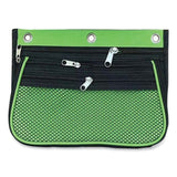 Charles Leonard® Three-Pocket Expandable Binder Pouch, 10.25 x 7.5, Assorted Colors, 3/Pack (LEO763653) Pack of 3