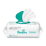 Pampers® Sensitive Baby Wipes, 1-Ply, 6.7 x 7, Unscented, White, 84/Pack, 7/Carton (PGC07325)