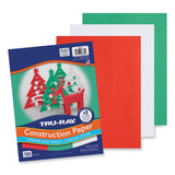 Pacon® Tru-Ray Construction Paper, 70 lb Text Weight, 9 x 12, Assorted Holiday Colors, 150/Pack (PACP6684)