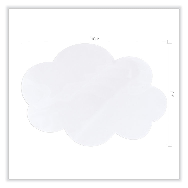 Pacon® Self Stick Dry Erase Clouds, 7 x 10, White Surface, 10/Pack (PAC9014)