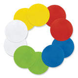 Pacon® Self Stick Dry Erase Circles, 10 x 10, Blue/Green/Red/White/Yellow Surfaces, 10/Pack (PAC9012) Pack of 10