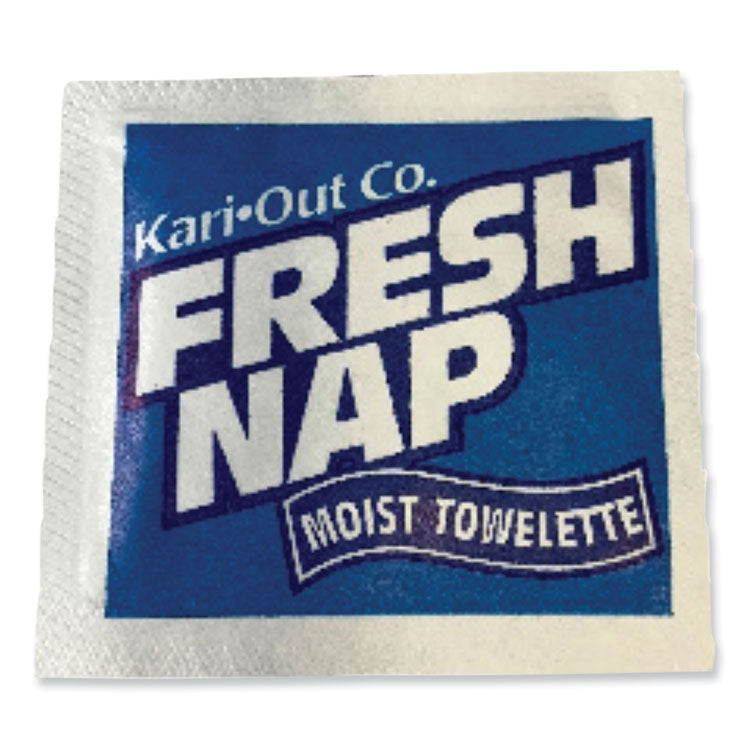 Kari-Out® Fresh Nap Moist Towelettes, Individually Wrapped, 7 x 5, Citrus Scent, 1,000/Carton (KOT6700305) Case of 1000