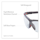 Honeywell Uvex™ Genesis Safety Eyewear, Black Nylon Frame, Clear Polycarbonate Lens (UVXS3200HS) Each