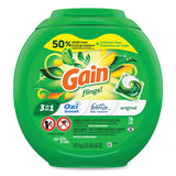 Gain® Flings Detergent Pods, Original, 76 Pods/Tub, 4 Tubs/Carton (PGC09207CT) Case of 4