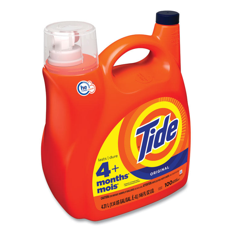 Tide® Liquid Laundry Detergent, Original Scent, 146 oz Pour Bottle, 4/Carton (PGC07618CT)