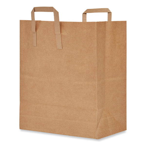 AJM Packaging Corporation Handle Bag, 12" x 7" x 14", Brown, 300/Bundle (BAGHB70NP3CLG)