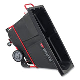 Rubbermaid Rotomolded Tilt Truck, Rectangular, Plastic, 1,400 lb Capacity, Black (RCP1306BLA) Each