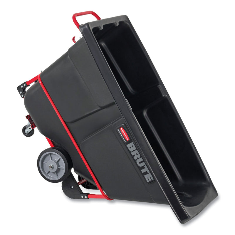 Rubbermaid Rotomolded Tilt Truck, Rectangular, Plastic, 1,400 lb Capacity, Black (RCP1306BLA) Each