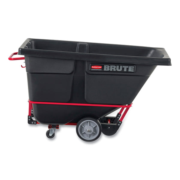 Rubbermaid Rotomolded Tilt Truck, Rectangular, Plastic, 1,400 lb Capacity, Black (RCP1306BLA) Each