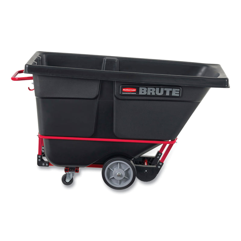 Rubbermaid Rotomolded Tilt Truck, Rectangular, Plastic, 1,400 lb Capacity, Black (RCP1306BLA) Each