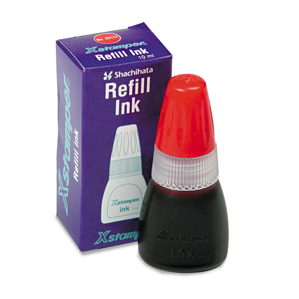 Xstamper® Refill Ink for Xstamper Stamps, 10 mL Bottle, Red (XST22111) Each