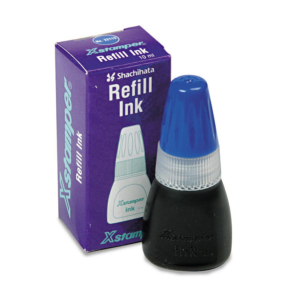 Xstamper® Refill Ink for Xstamper Stamps, 10 mL Bottle, Blue (XST22113) Each