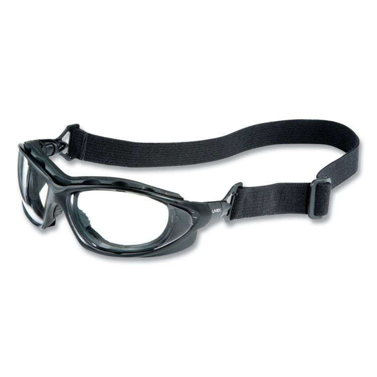 Honeywell Uvex™ Seismic Sealed Eyewear, Black Polycarbonate Frame, Clear Polycarbonate Lens (UVXS0600HS) Each