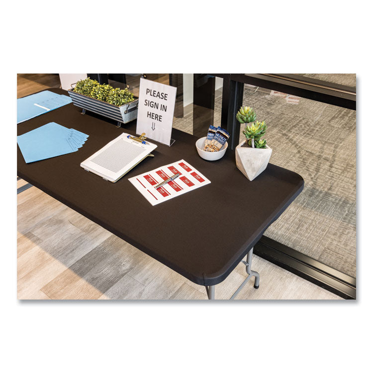 Iceberg iGear Fabric Table Top Cap Cover, Polyester, 30 x 72, Black (ICE16621) Each