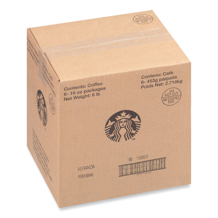 Starbucks® Veranda Blend Coffee, Whole Bean, 1 lb Bag (SBK12523486) Each