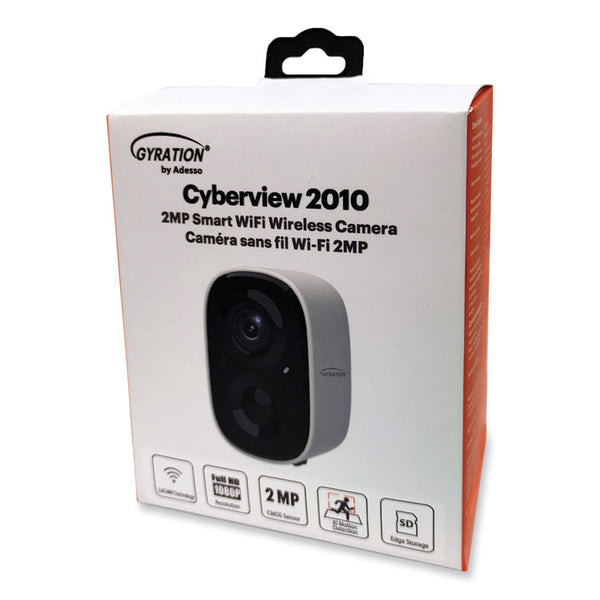 Gyration® Cyberview 2010 2MP Smart WiFi Wireless Camera, 1920 x 1080 Pixels (ADECYBRVIEW2010) Each