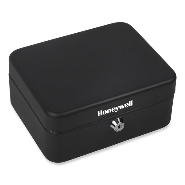 Honeywell Convertible Cash and Key Box with 10 Keys, 7.9 x 6.5 x 3.5, Security Steel, Black (HWL6111) Each