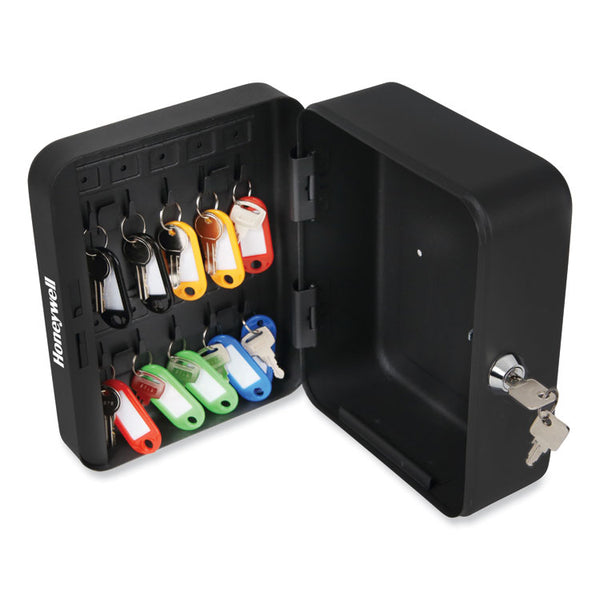 Honeywell Convertible Cash and Key Box with 10 Keys, 7.9 x 6.5 x 3.5, Security Steel, Black (HWL6111) Each